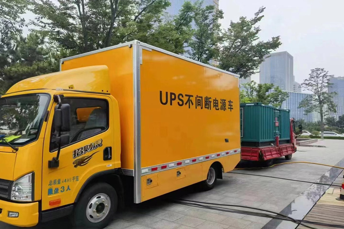 随州发电机租赁施工现场