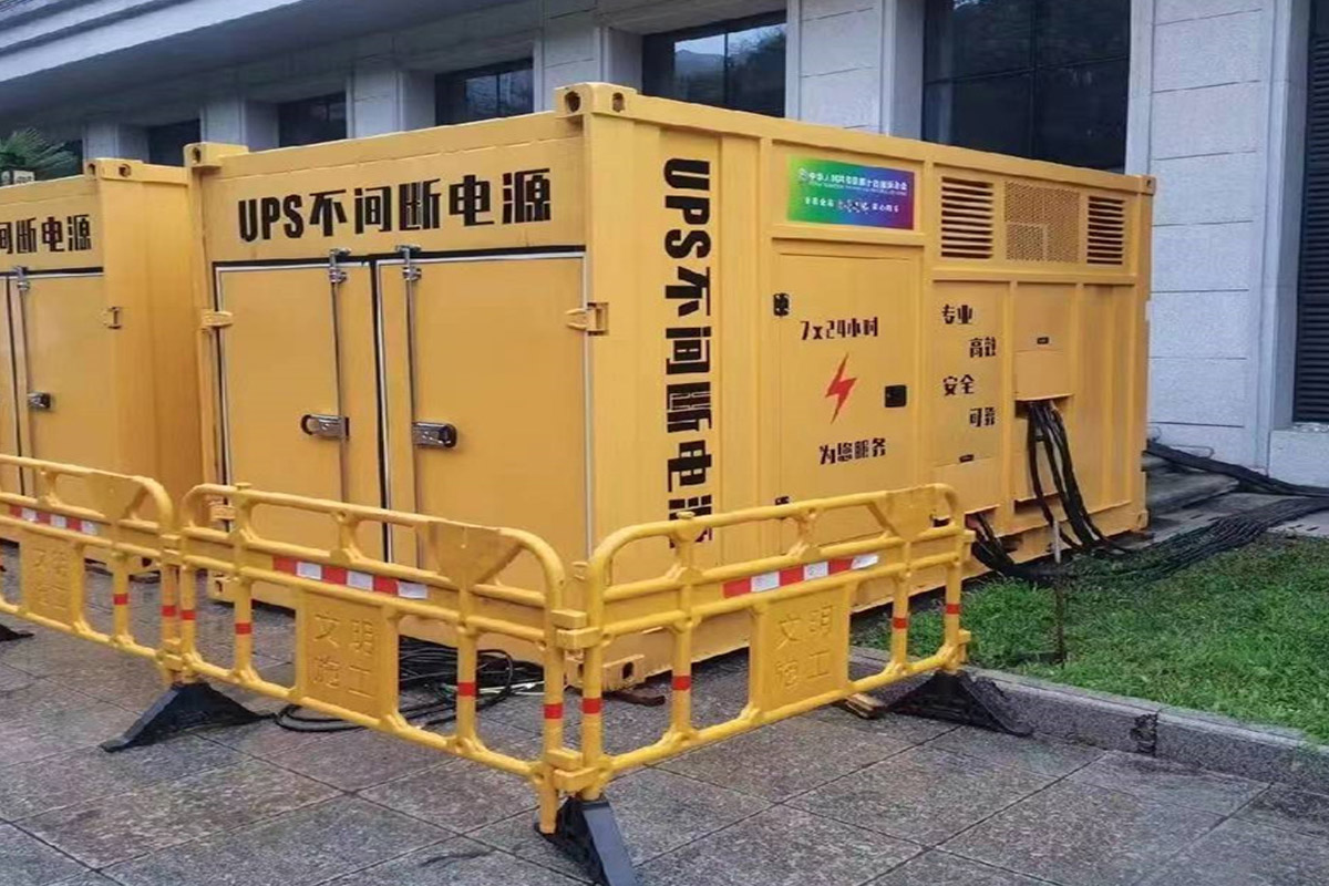 随州发电机租赁施工现场