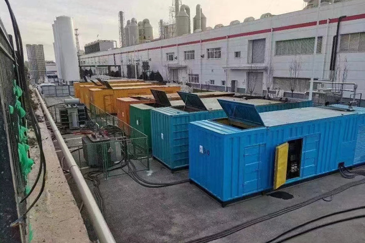 随州发电机租赁施工现场